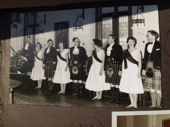 Joy partnering Ian, Royal Scottish Country Dance Society Demonstration Team