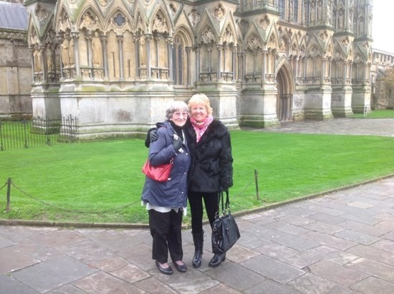 Joy and Lyn Ng by Wells Cathedral