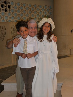 At his goddaughter Josephine's Holy Communion in 2010.