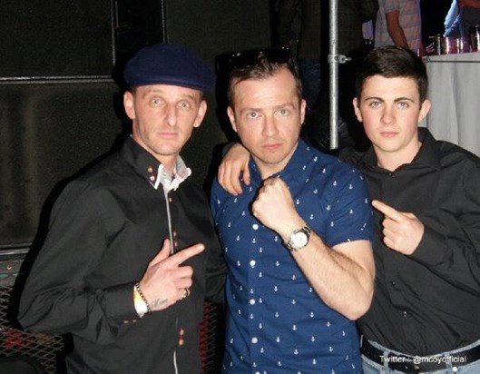 Mcoy , Tommy and Frankie at Fight4Cancer Boxing Charity Night April 2014