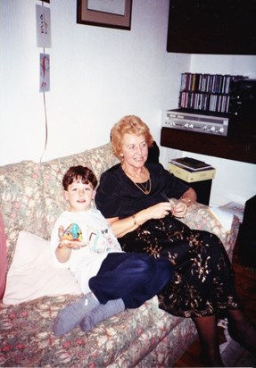 With Grandma Amy