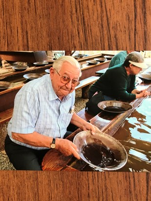 Panning for gold. Alaska