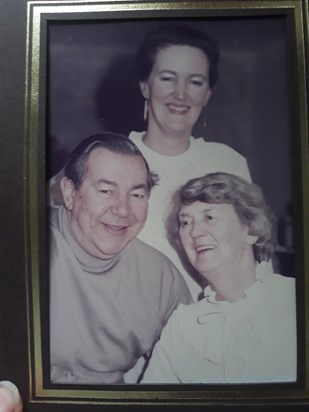 Arnold, Joy, and Sandra early on at the Raikes Farm