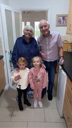 Grandma and Grandad with Belle and Daisie