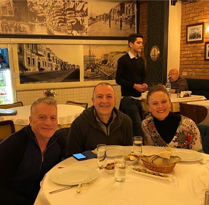 Bill Bowers, Dinos, Fenella Kelly in Izmir Turkey, 2022