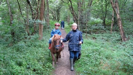 Maia's first horse riding experience