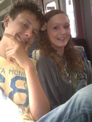 Brandon And Jordi On The Train To London! X