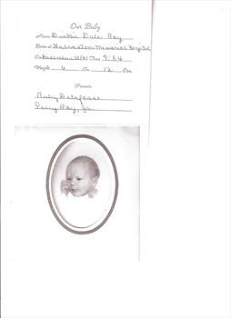 Dickie's Birth Announcement