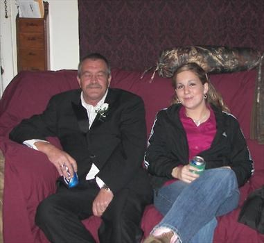 daddio and tubs( couldn't keep his eyes open dunno if he was drunk or tired after my wedding)