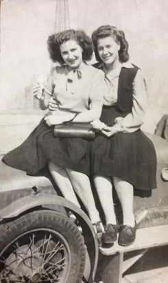Blackpool 1947 with Connie Sharman ( now Turner )