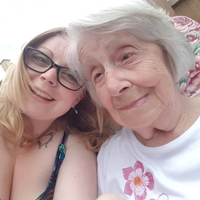 One of my favourites - selfie with Nana xx