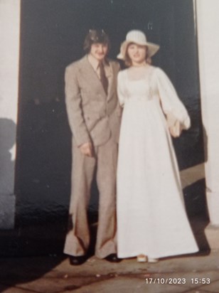 Our wedding day in November 29th 1975.