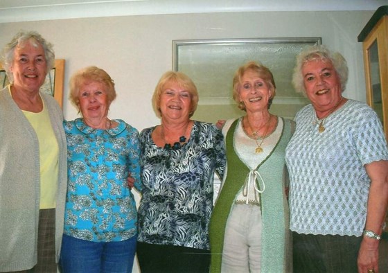 Pauline, Mavis, Coris, Janice and Peggy