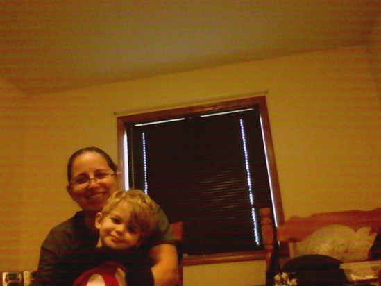 Mom,s Grandaugter Mary And Great Grandson Xaiden At Son Chuck,s Place