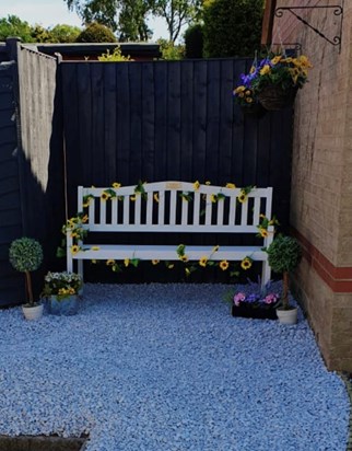 Nonna I have made a memorial garden for you,  I sit on it everyday and talk to you. I love you x