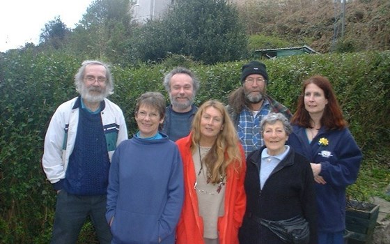 Some of those at Falmouth LETS 10th Birthday Party at Kate’s, Palm Sunday 2004