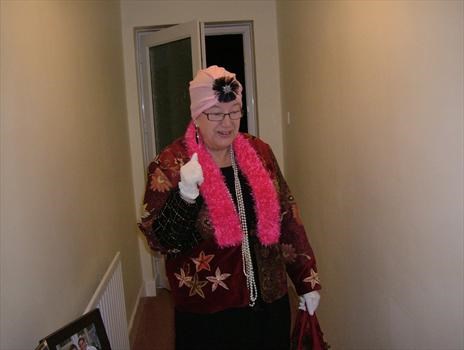 Mum in fancy dress New Year 2006