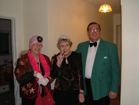 Mum, Dad & Aunty Mavis in fancy dress New Year 2006