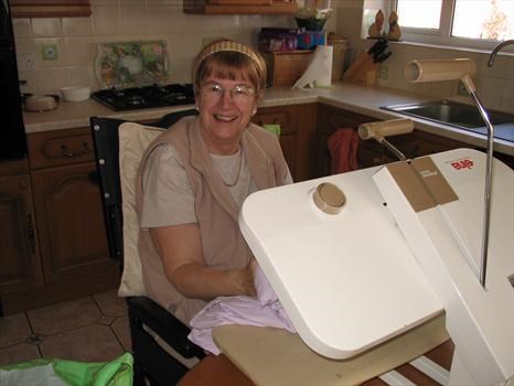 April 2007   Mum doing the ironing!
