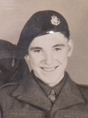 Joe -  just before being dispatched to fight in the Korean War during his National Service.