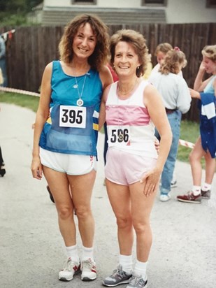 Jan and Pauline do the ladies only Cockermouth 10K in style - 1998