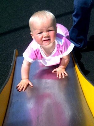 mummy's little princess at the park