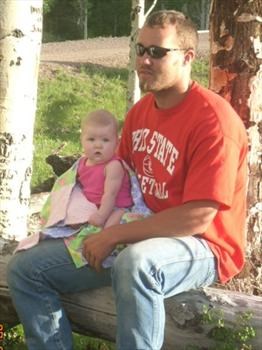 Trevor and his baby girl Krymzen