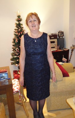 Linda before goig to xmas party 13/12/14