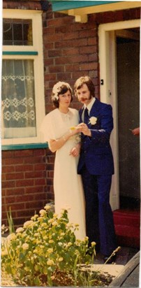 Our wedding day 26th june 1976