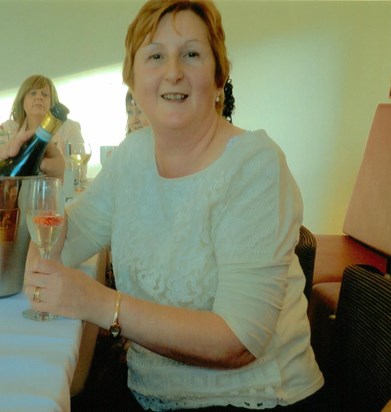 Linda celebrating her retirement from Freeman hospital after 32years of service