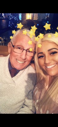 Grandad and Rocci. Grandad loved a selfie filter 