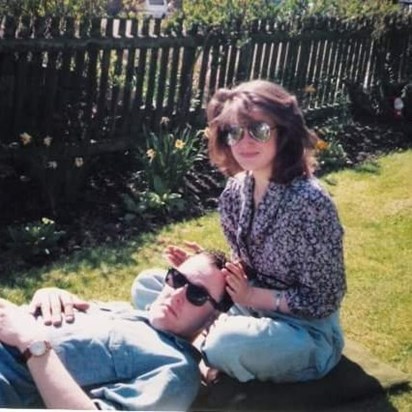 Our first picture, taken May 1989, I was 16 almost 17 and Harry was 23 