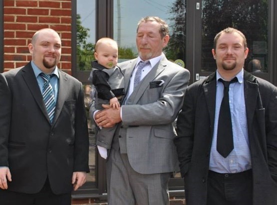 Dad, Mike, Malc, Ley (Family Christening)