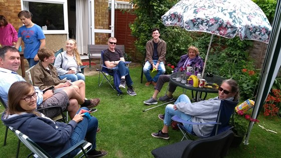 Family party at Townsend Close, July 2017