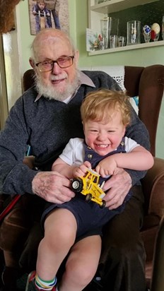 Granddad pa and great grandson Henry 