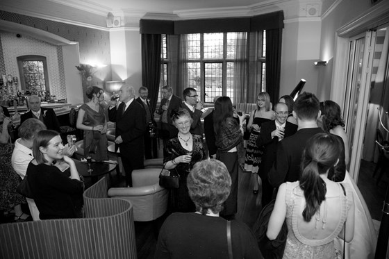 Burgess Wedding Mary Guests bw