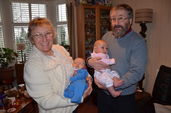 Mary, Reubens, Kerensa and John, Christmas 2012