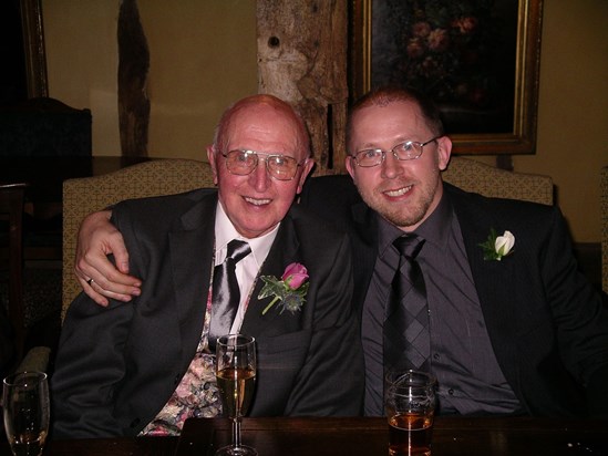 Me and my very special Dad at my sister's wedding reception