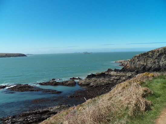 Beautiful blue sky over St Davids 06 08 April 2012 