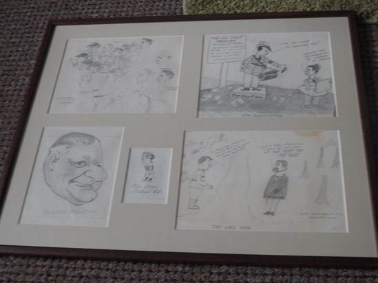 Dad's Framed Drawings circa 1935!