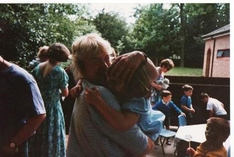 Nicola Walmsley with Mrs Rogers, Mountfields Summer 1994
