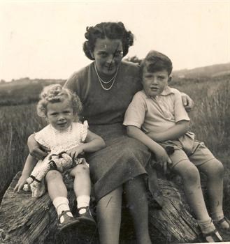 Mother - Joan with Rob and Margaret (c.: 1950)