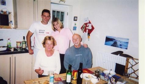 Mum, Dad, Chris & I Christmas time 2004 or 2005
