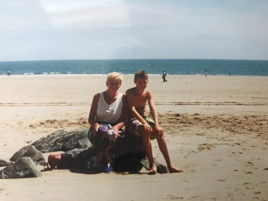 Holiday in Tenby with mum in early 90
