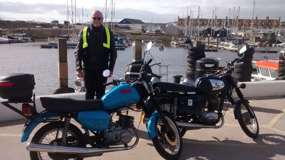 Bill at our favourite cafe in Seaton