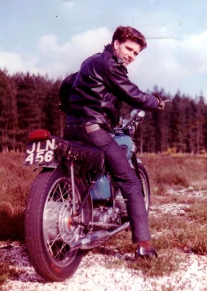 Rog on his bike