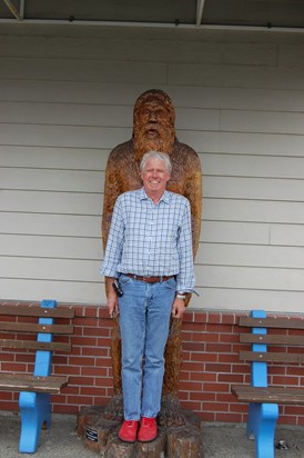 In Sedro Woolley, WA, 2007.  Measuring up and comparing shoe sizes.