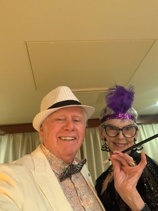 Roaring twenties night on Norwegian cruise on Queen Victoria 2023