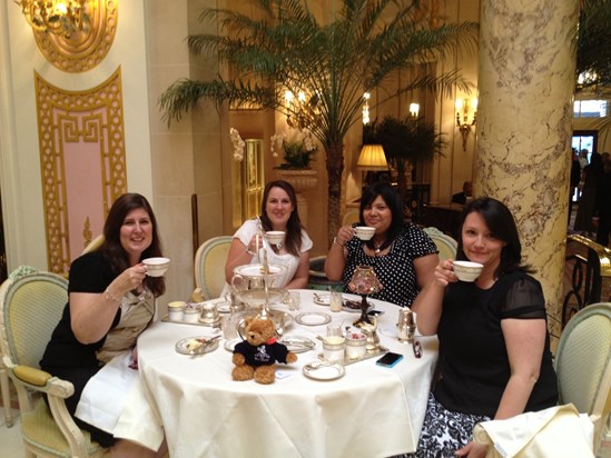 The Ritz for tea! Oooh lala xxxx