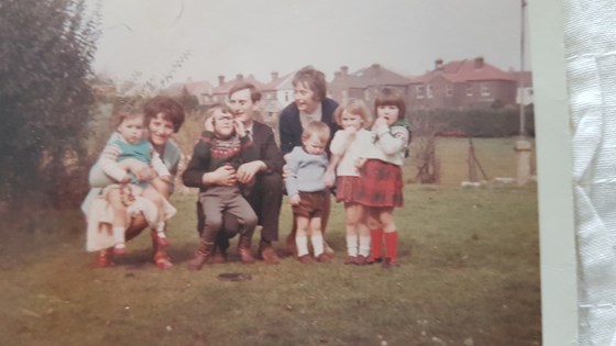 Out the back of Jenny and Keith's back garden at Tescombe Rd Gosport about 1968/9